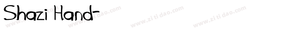 Shazi Hand字体转换